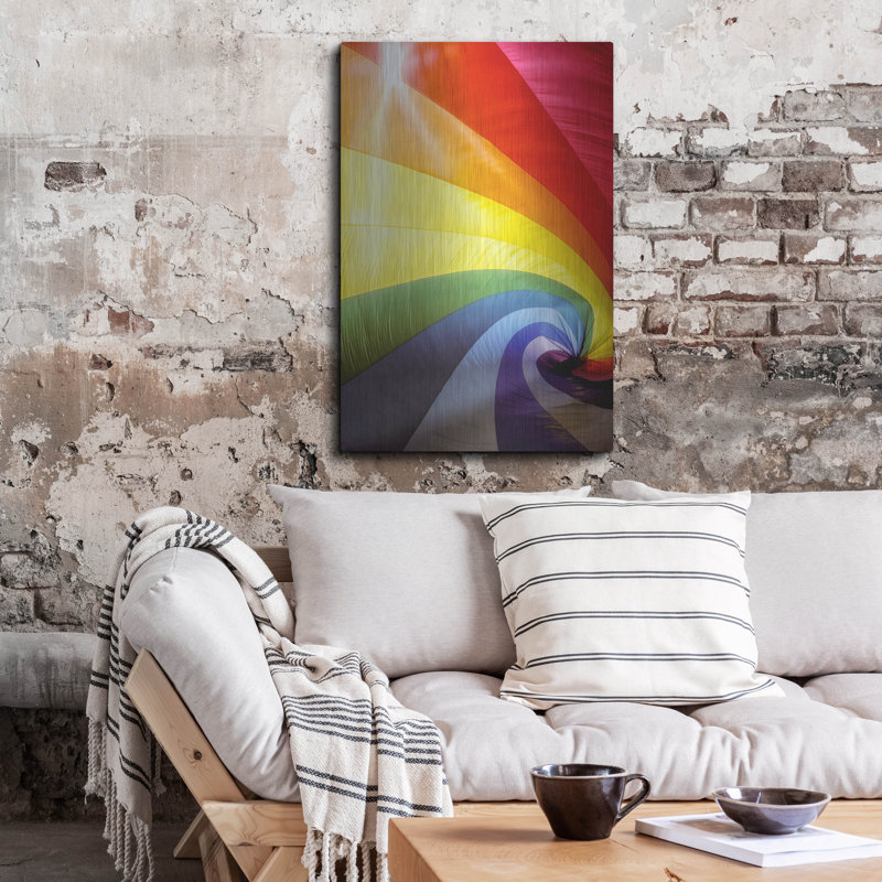 «Rainbow Spiral» par Dennis Frates, H 36 po x l 24 po