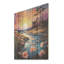 «River Country Charm On Sunset - Forest River», art mural sur bois de pin naturel-524104560