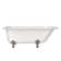 Hampshire 67.13" x 30.5" Freestanding Soaking Bathtub in Volcanic Limestone with Overflow