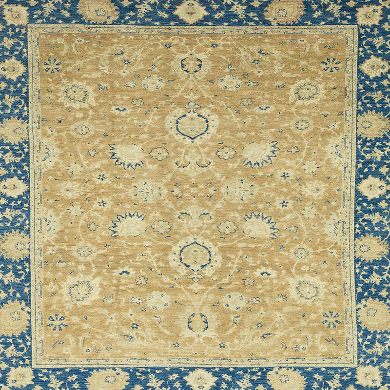 Tapis abstrait moderne 2586, Carré 7 pi