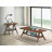 Mid-Century  Wood  Coffee Table Set