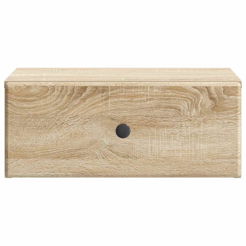 49cm W Manufactured Wood Bedside Table, Sonoma Oak