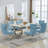Charys Tufted Velvet Upholstered Cross Legs Parsons Dining Chair-794719948