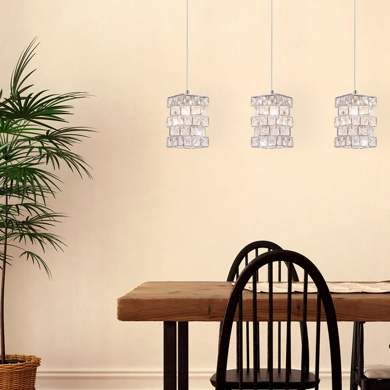 Tidwell 3 - Light Chrome Kitchen Island Pendant
