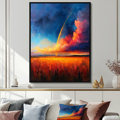 «Rainbow In The Summer Storm I», reproduction sur toile arc-en-ciel