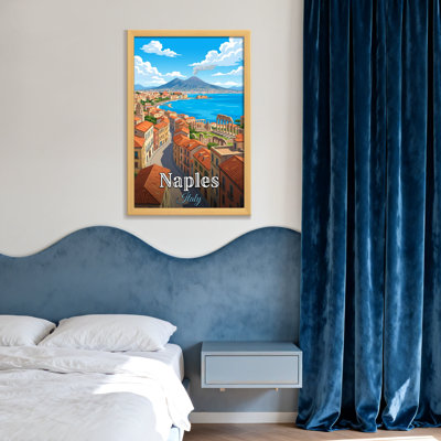 Paysages et paysages urbains Naples avec le Vésuve et la mer