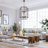 2-Tiers Large 10- Light Dimmable Farmhouse Lantern Square/Rectangle Chandelier-602201945-585117003
