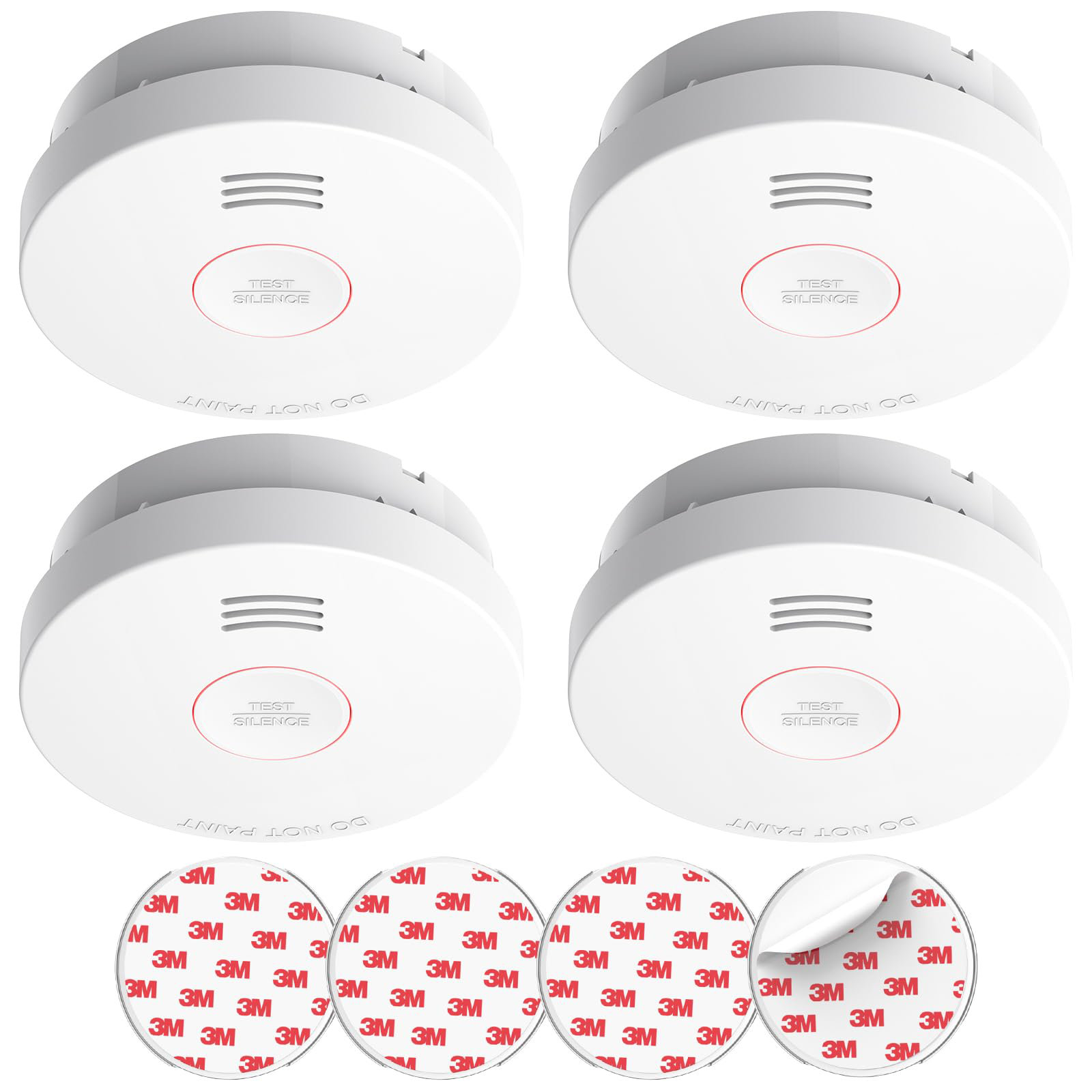 Kit Détecteur De Fumée Alecto SA20 - 5 Pièces, Alarme 85 DB, Autonomie 10 Ans, Conforme EN14604, Blanc