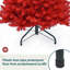 Arbre de Noël artificiel pin rouge -130365434