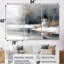 Bonhomme de neige de Noël dans des tons blancs et gris - Ensemble d'art mural de bonhomme de neige de Noël-108233855-108233853
