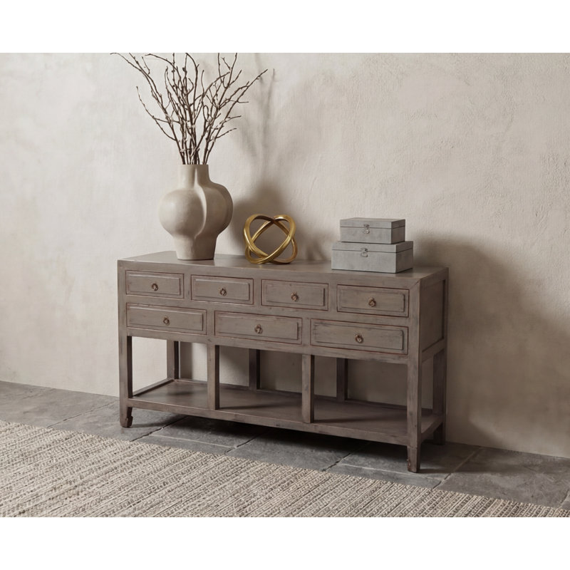 Annegreet 152cm Console Table, Pewter Grey