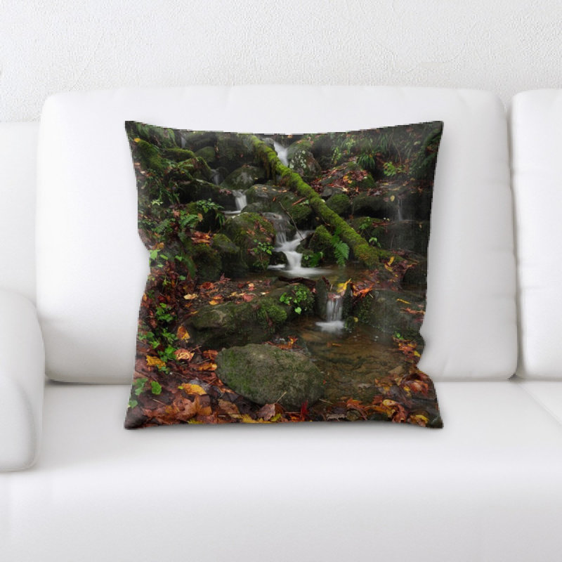 Waterfall Microsuede Reversible Throw Pillow