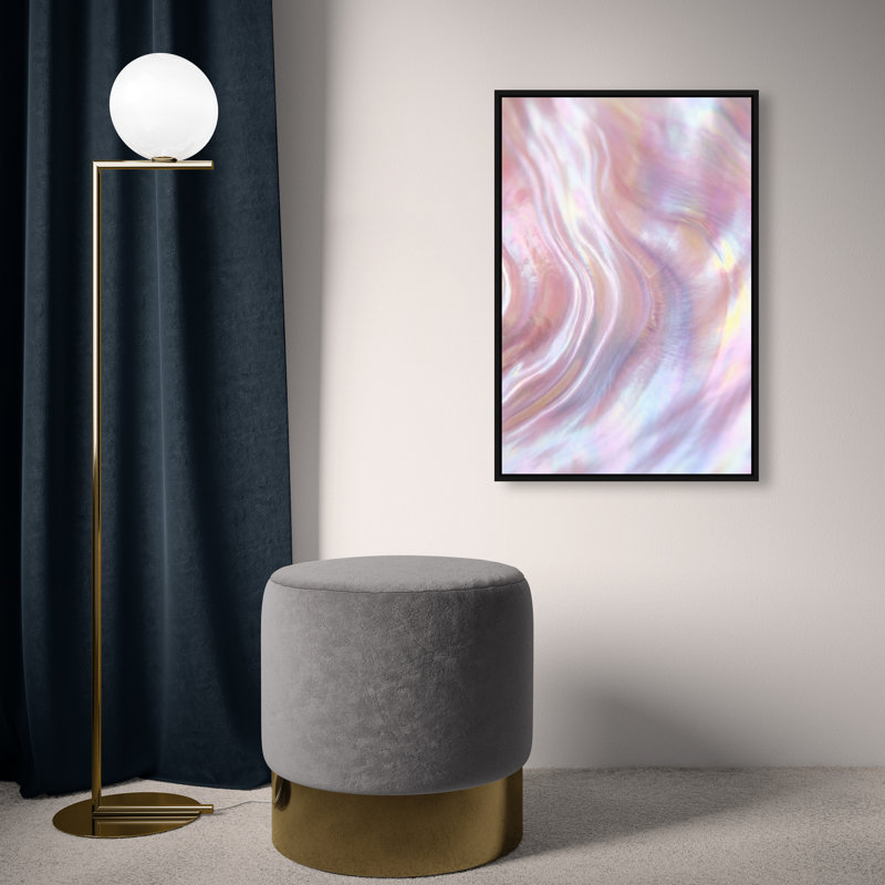 Iridescent Wave Print by Oliver Gal, 16"H x 11"W, Black Floater Frame