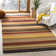 Striped Wool Hand Woven Area Rug