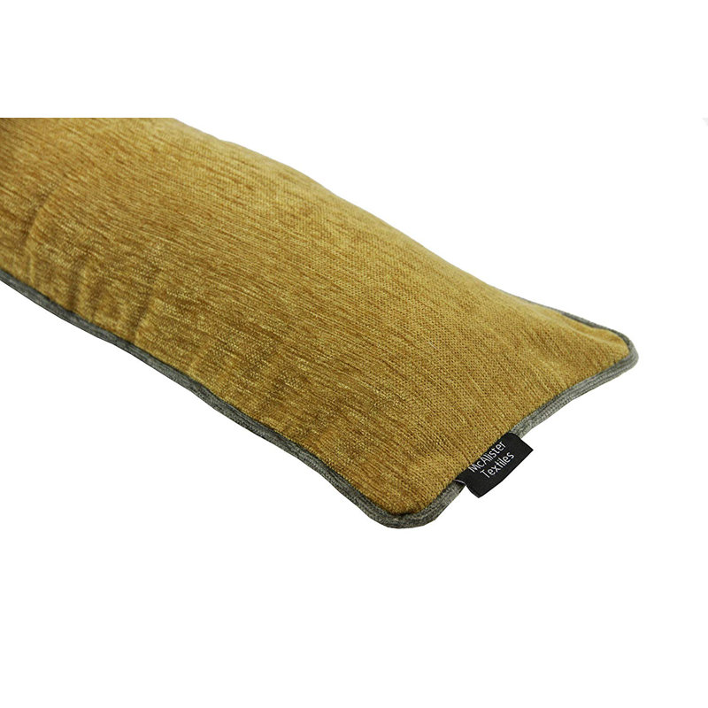 Alston Fabric Draught Excluder, Yellow/Grey