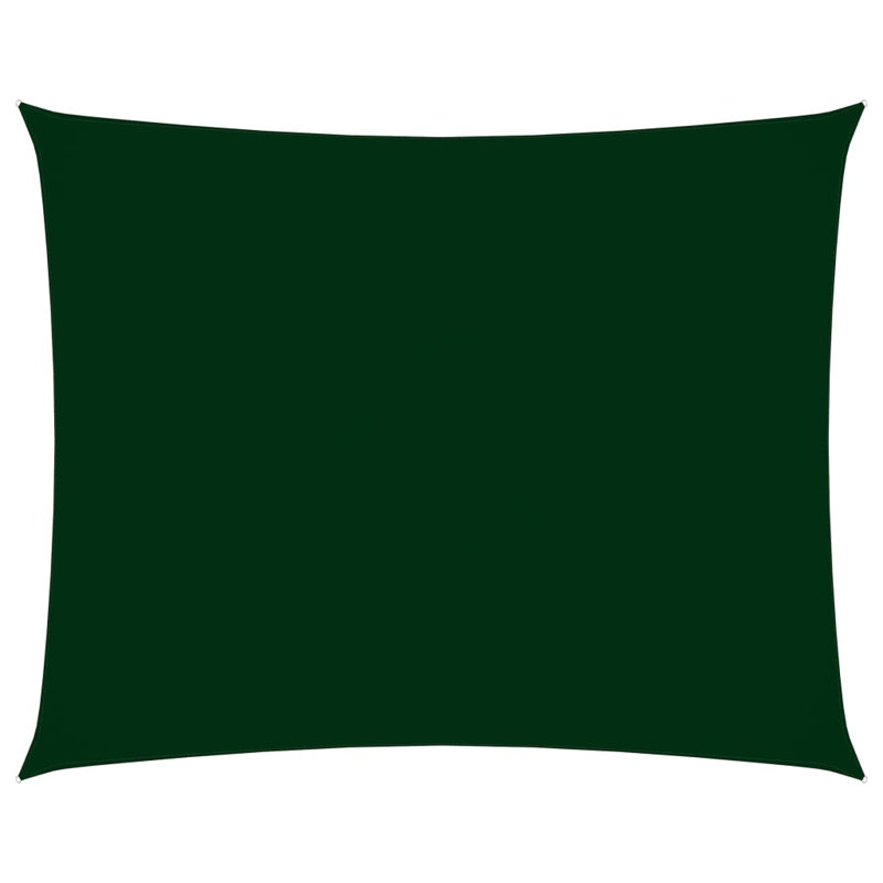 Aerie 2.5m x 3.5m Rectangular Shade Sail, Dark Green, 350cm x 250cm