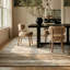 Tapis intérieur / extérieur à motif linéaire beige / brun 5 pi x 8 pi (5 pi 3 po x 7 pi 7 po) Branch Branch Karsoni-913374031