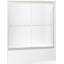 Fluence 54-5/8 - 59-5/8-In W X 58-In H Sliding Bath Door with 1/4-In Thick Crystal Clear Glass-1152640100