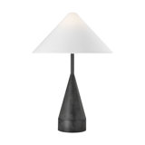 Kelly Wearstler Brachion 1 Light Bedroom Home Office Living Room Lamp With White Linen Shade