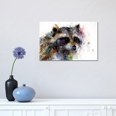 Raccoon by Dean Crouser - Wrapped Canvas Print