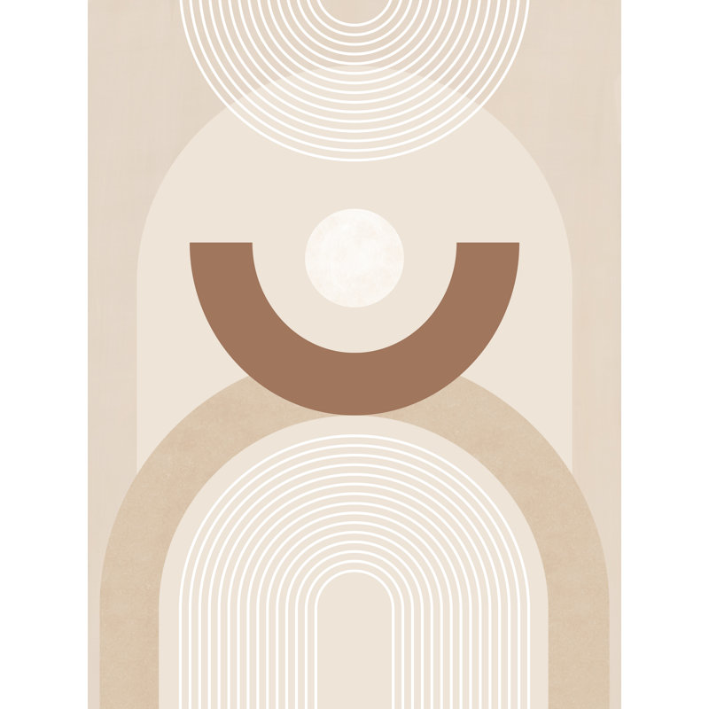 "Beige Mid Century Affiche No.1" par Elena