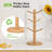 Thicker Base Coffee Cup Holder Stand For Counter, Mug Rack With 6 Hooks