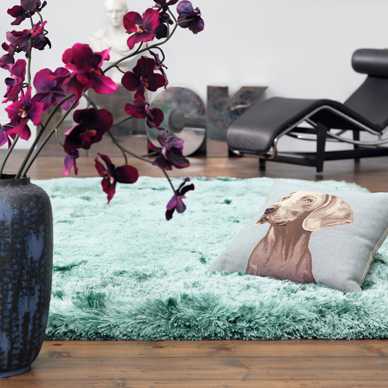 Plush Deep Pile Shaggy Ocean Rug, Rectangle 70 x 140cm