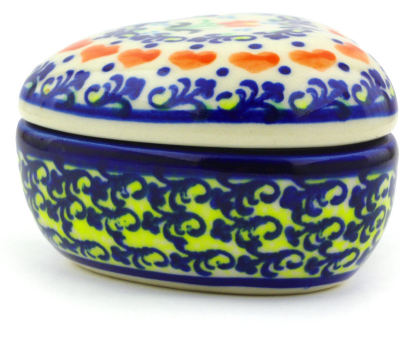 Circle Of Hearts Stoneware Jar