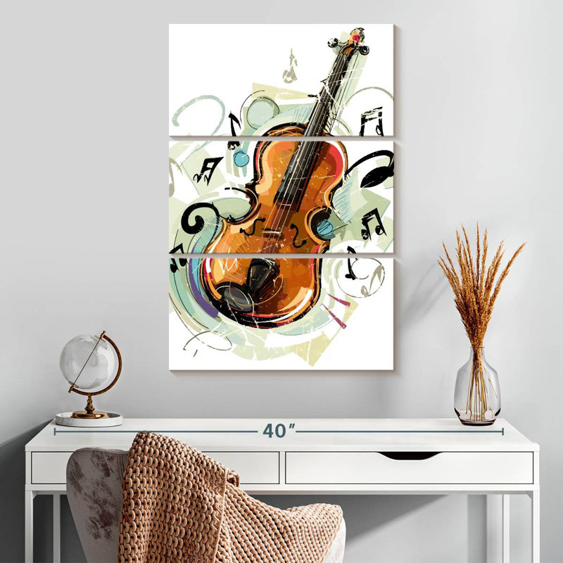 Cartoon Violin, H 32" x l 20"