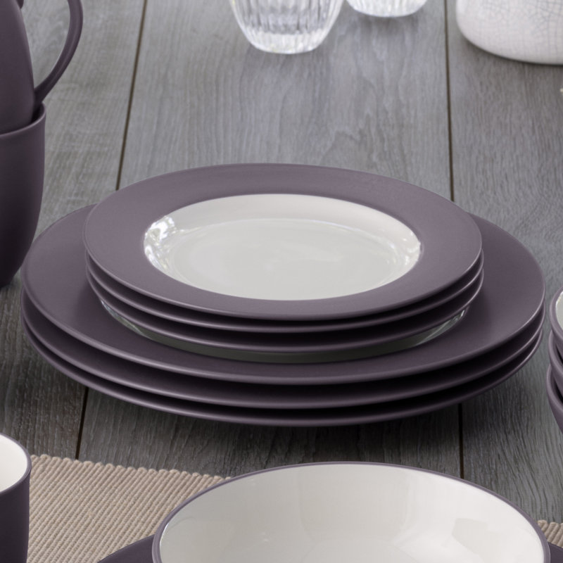 Noritake Colorwave Rim Dinner Plates, 11", Plum
