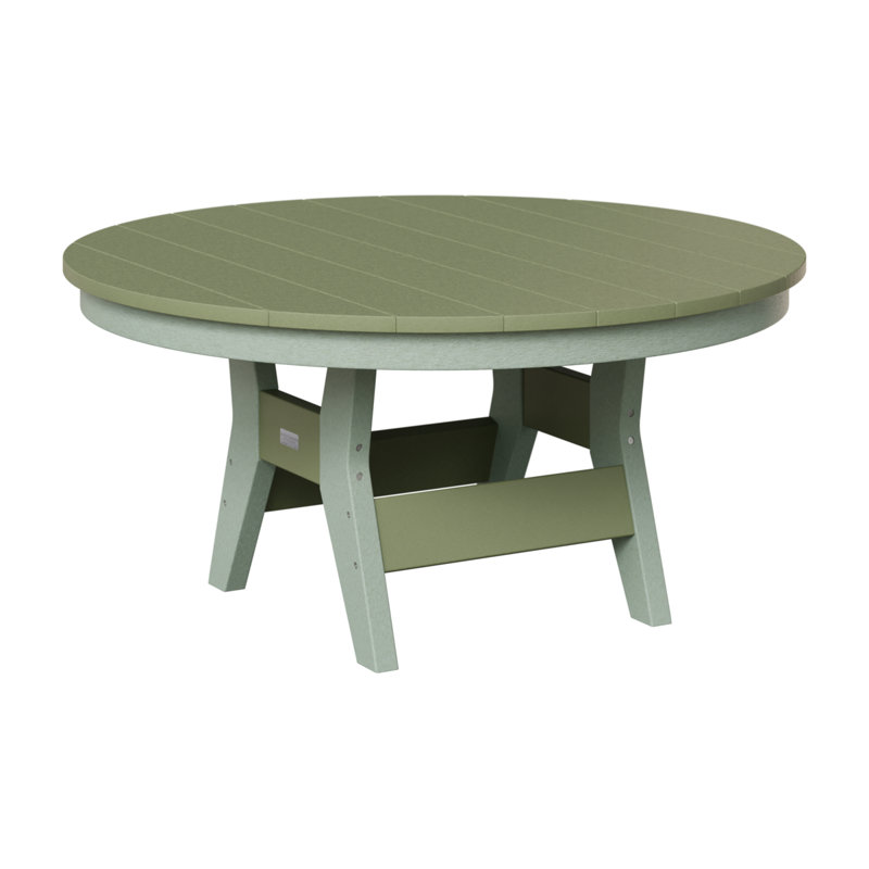 Harbor Outdoor Round Coffee Table, Sage, Seafoam