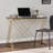 Metter Glass Top Metal Base Writing Desk