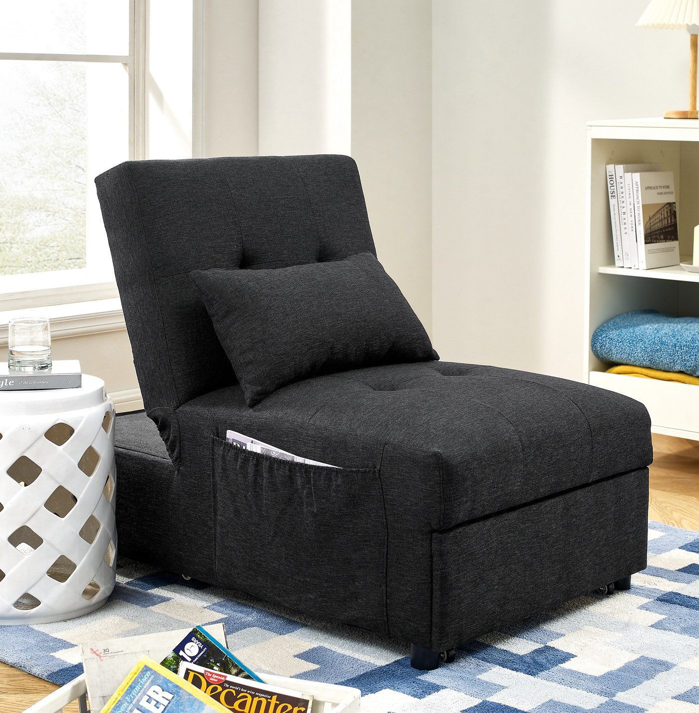 GZMWON Folding Ottoman Sleeper Sofa Bed, 4 In 1 Function32.83" H x 26. — free download