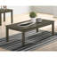 Ensemble de tables basses 3 pièces et 1 table basse et 2 tables de bout gris foncé