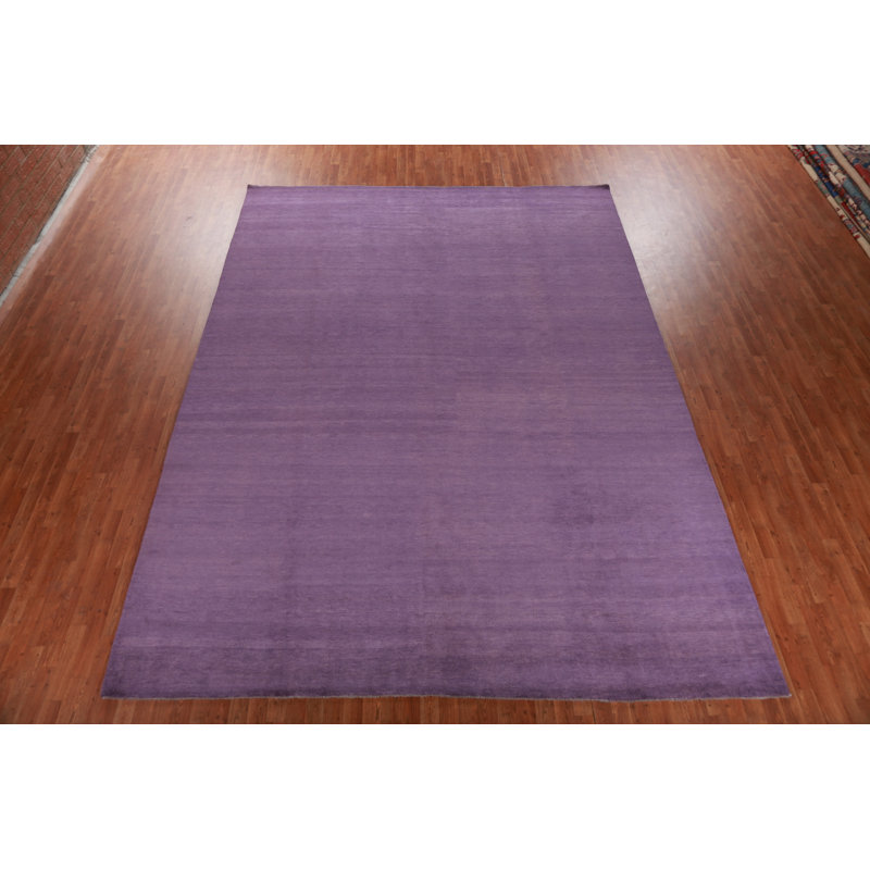Tapis mauve moderne Gabbeh 10x14
