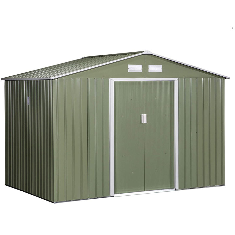 Townsell 4 ft. W x 3 ft. D Metal Garden Shed