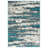 Solana Shag Turquoise/Gray/Ivory Area Rug-666826668