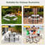 Brianica 4 - Person Patio Dining Set Square Table-1420308358
