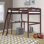 Mallika Kids Solid Wood Loft Bed with Built-In Desk