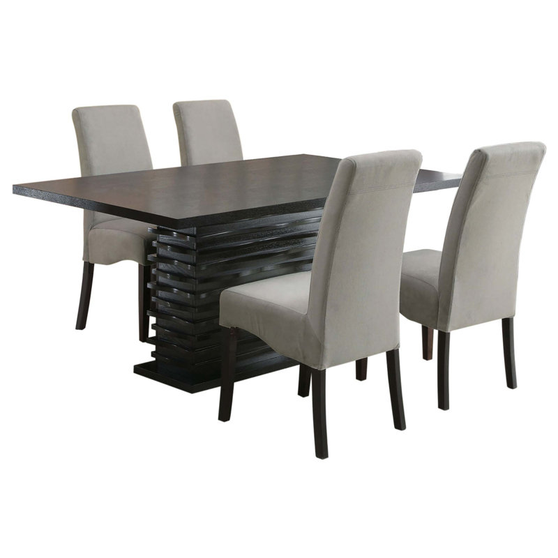 Ensemble de salle à manger 5 pièces, 5 pièces: table, 4 chaises