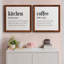 Kitchen Kitchen - Ensemble de 2 encadrements d'art textuel sur toile-285927571-285927566