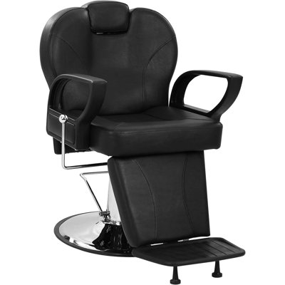 Fauteuil de coiffeur - Fauteuil de coiffeur inclinable hydraulique robuste avec inclinaison de 142 °, pivotement à 360 ° et hauteur réglable, charge maximale de 330 lb pour les coiffeurs, fauteuils de coiffeur pour salon de coiffure