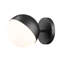 Applique murale 1 lumière Trombetta en noir mat-1865300086