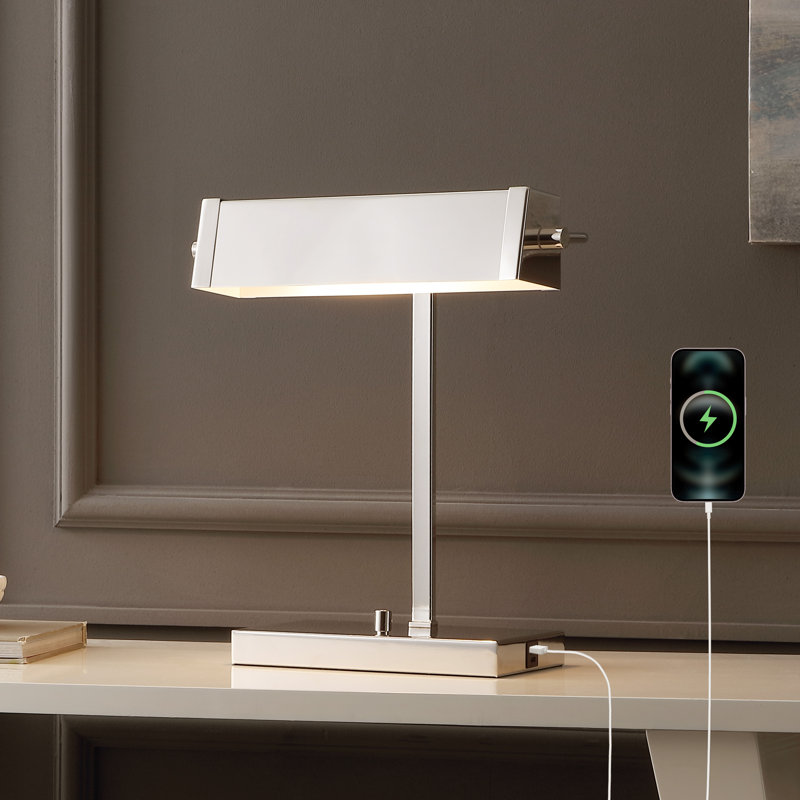 Rylan 16.5" Metal Table Lamp w/ USB