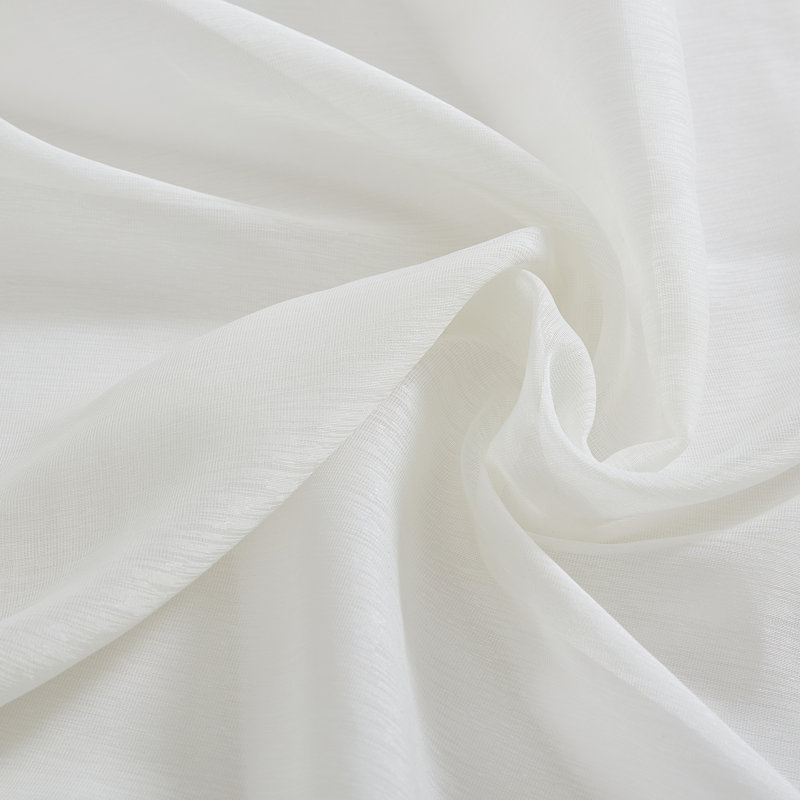Lauren Semi Sheer Curtain Pair, Ivory, 54" W x 63" L