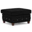 75 cm W Velvet Square Footstool-136362024