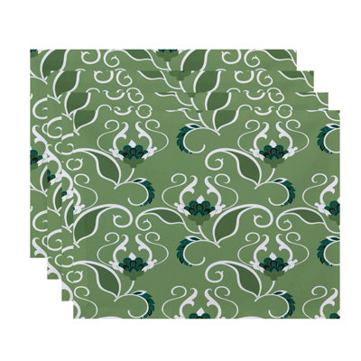 Selina Polyester Floral Rectangle Placemat
