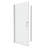 1 3/8" Adjustment,Universal Pivot Shower Door, Open Outside, With 1/4" Tempered Glass Finish 3272, Shower Door-123698798