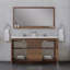 Ensemble de meuble-lavabo double 60 po Feike-173246109