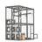 Outdoor Cat Enclosure - Walk-In Cat Playpen Kennel  With 2 Jumping Shelves & 7 Cozy Napping Boxes, for Backyard & Patio, Weather-Resistant.